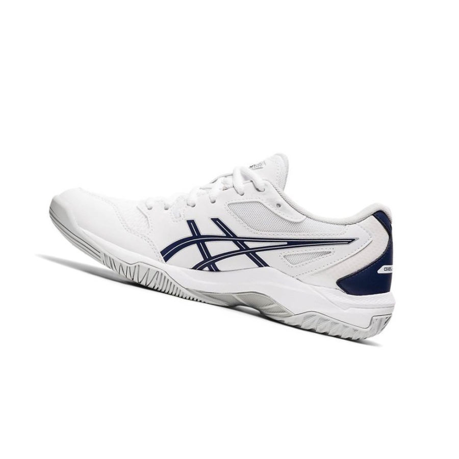 White Women's Asics GEL-ROCKET 10 Volleyball Shoes | US07645DC