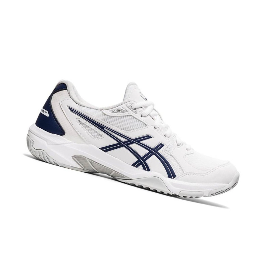 White Women\'s Asics GEL-ROCKET 10 Volleyball Shoes | US07645DC