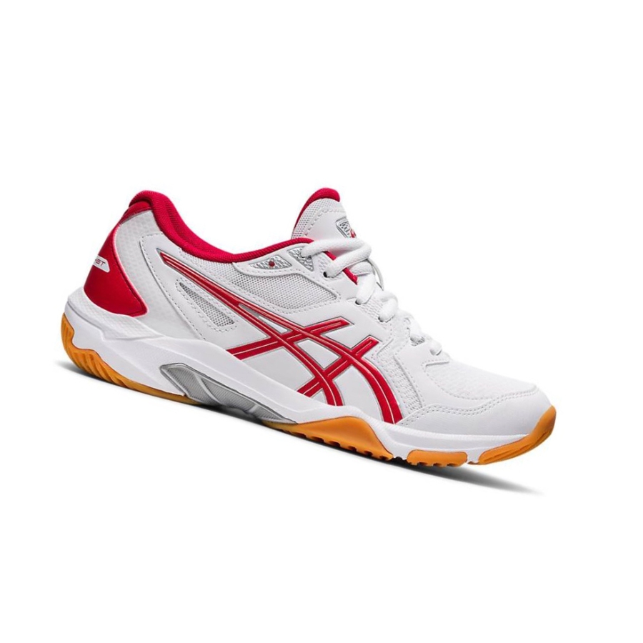 White Women\'s Asics GEL-ROCKET 10 Volleyball Shoes | US94780XU