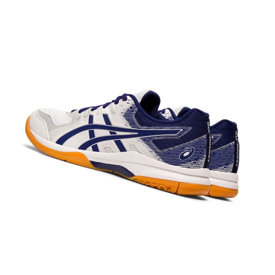 White Women's Asics GEL-ROCKET 9 Volleyball Shoes | US83514VY