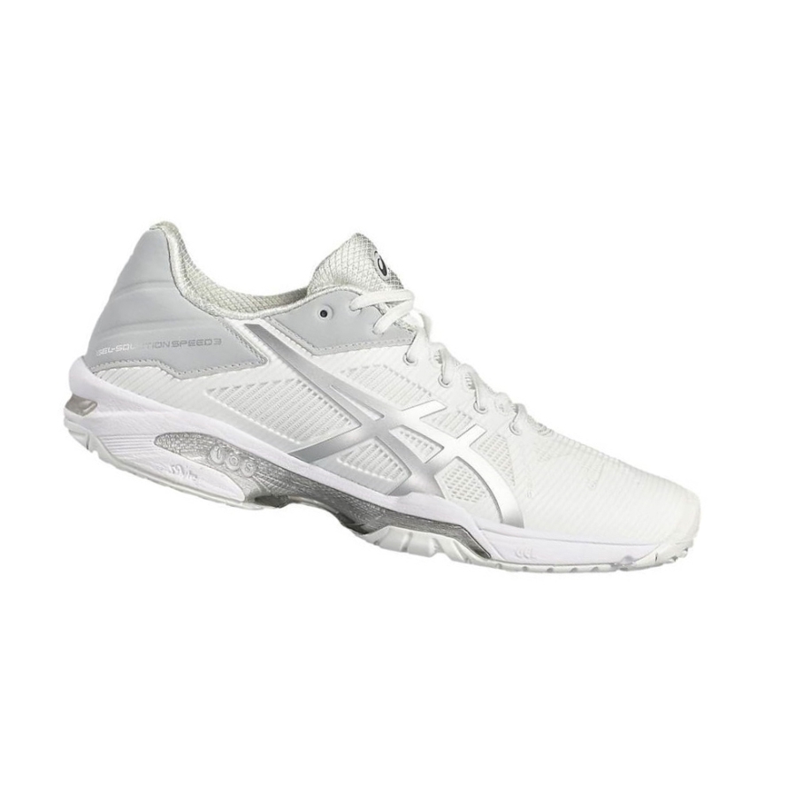 White Women\'s Asics GEL-SOLUTION SPEED 3 Tennis Shoes | US06421DC