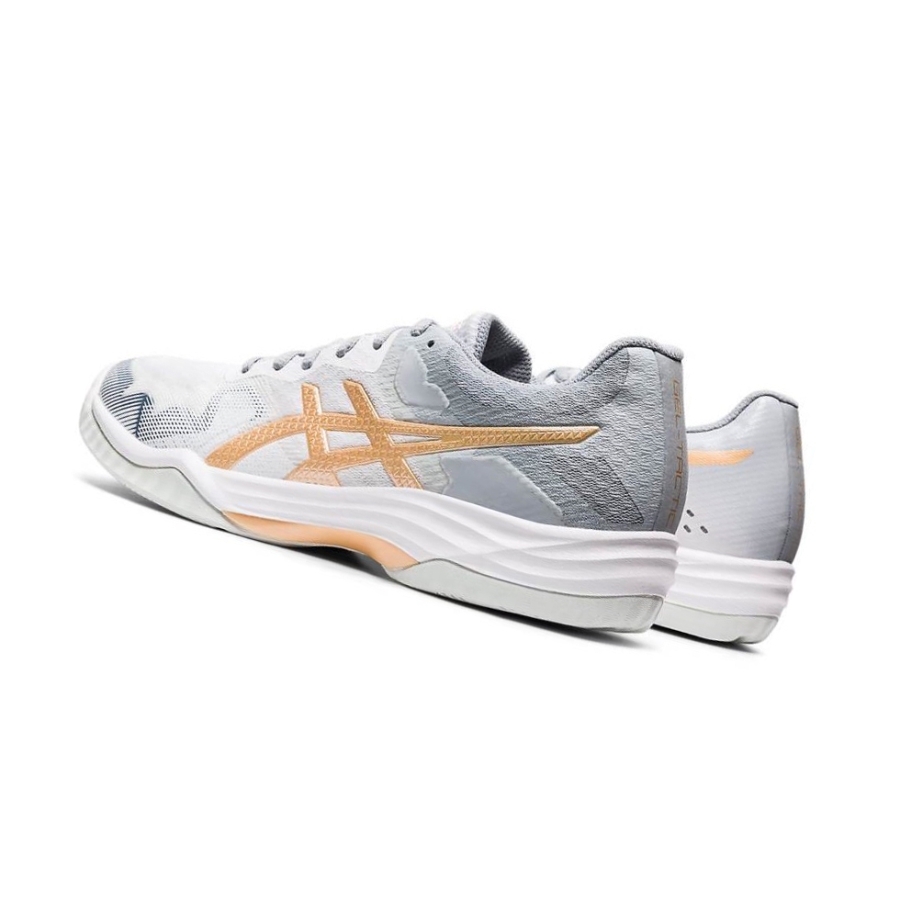 White Women's Asics GEL-TACTIC 2 Volleyball Shoes | US74132JD