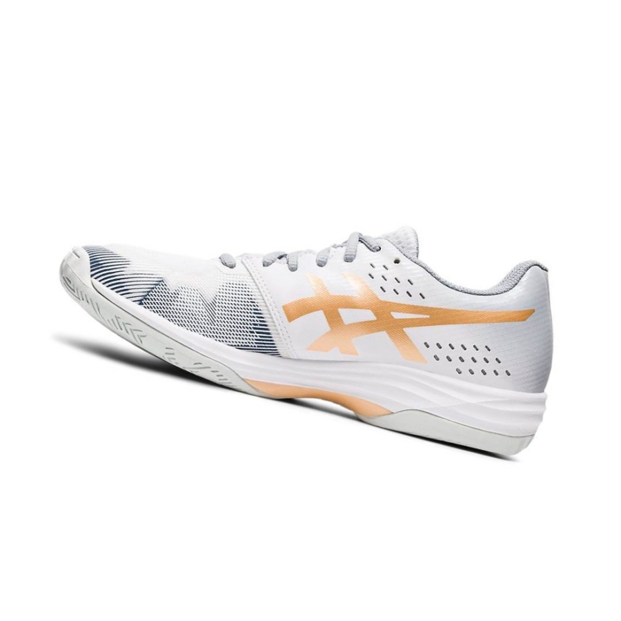 White Women's Asics GEL-TACTIC 2 Volleyball Shoes | US74132JD