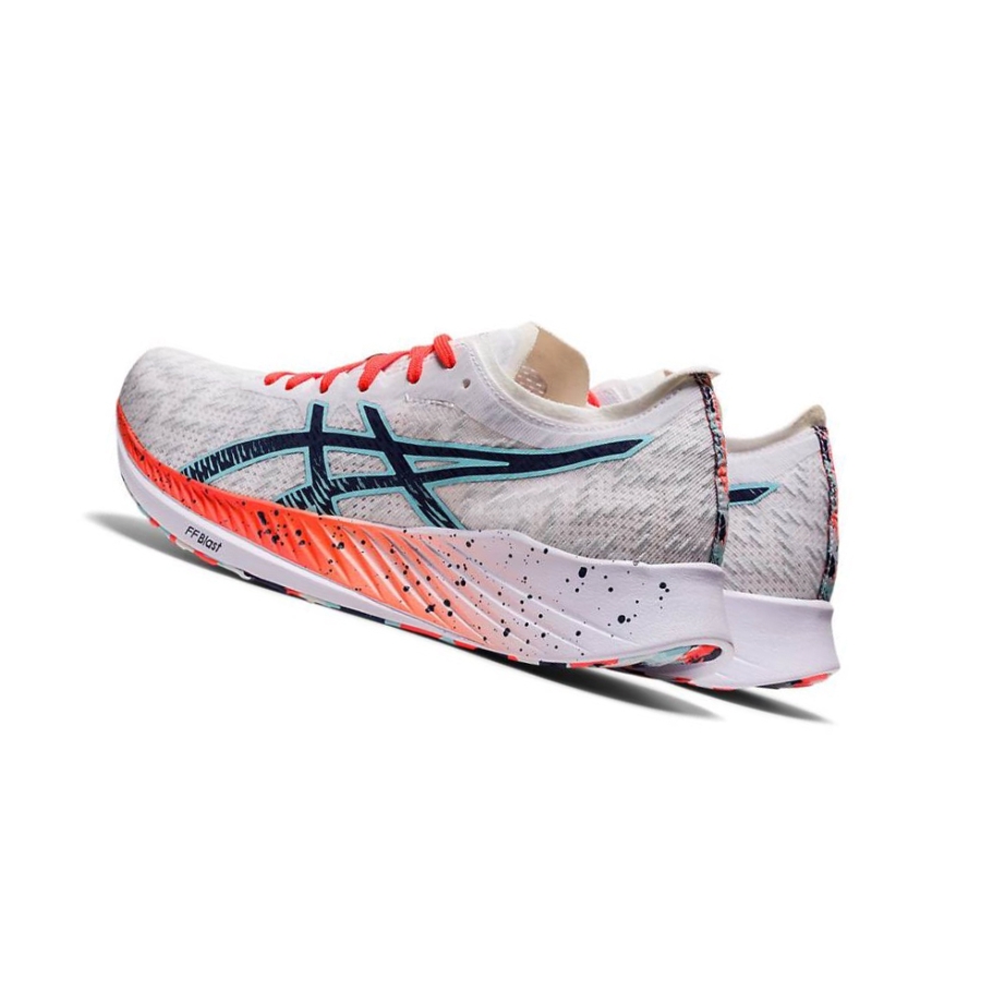 White Women's Asics MAGIC SPEED Running Shoes | US10392GA