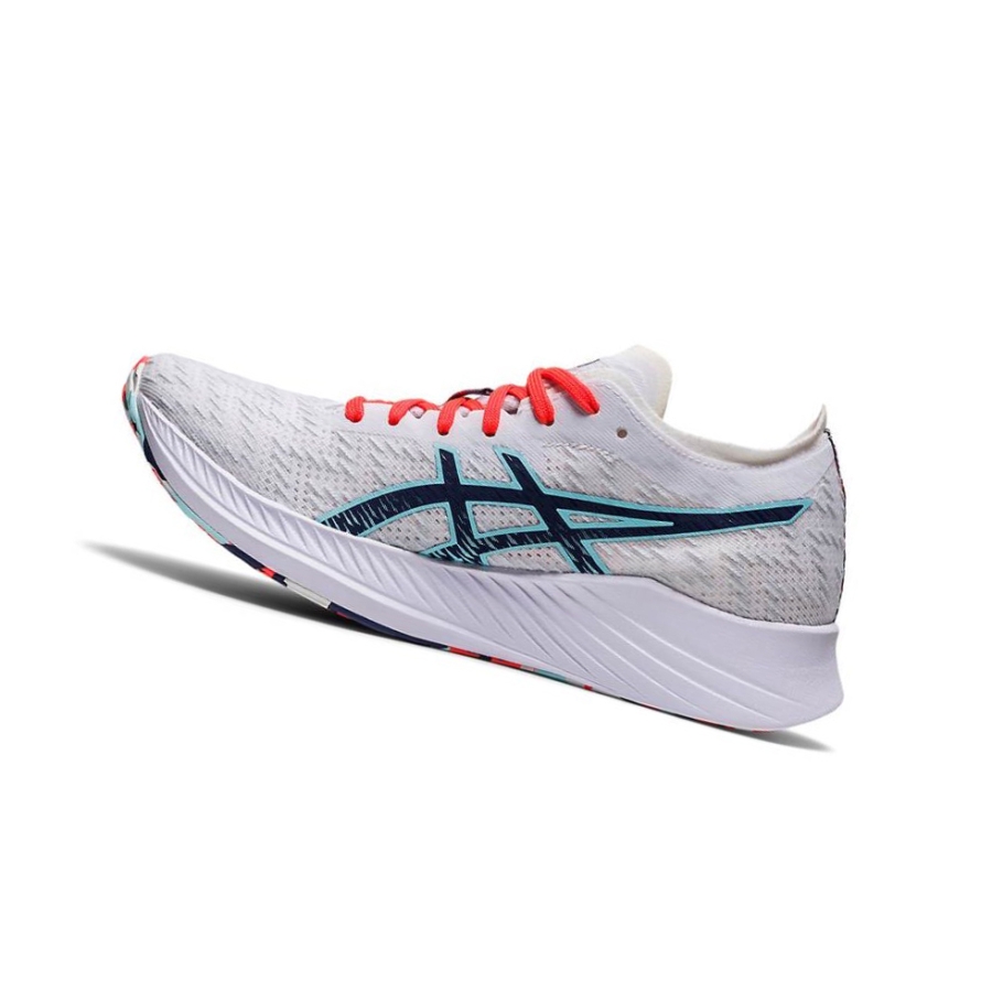 White Women's Asics MAGIC SPEED Running Shoes | US10392GA