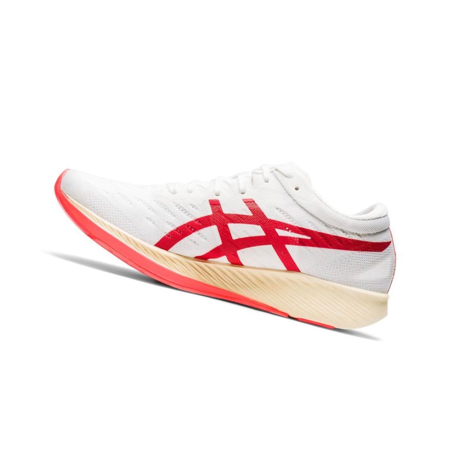 White Women's Asics METARACER Running Shoes | US31249BG