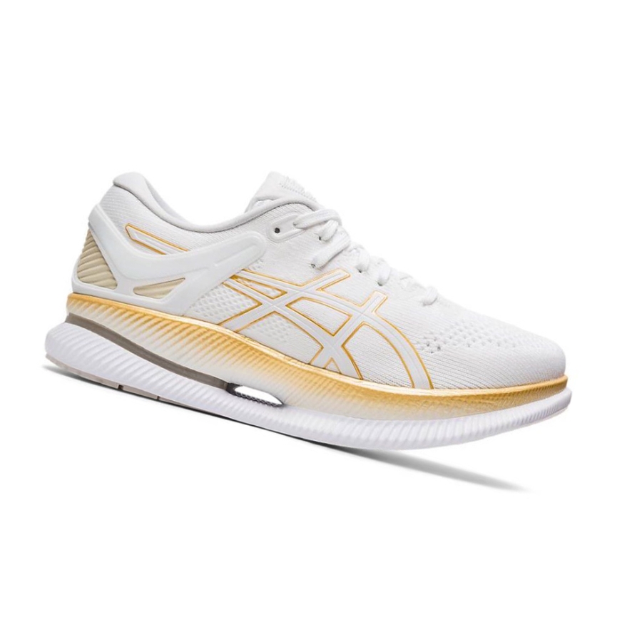 White Women\'s Asics METARIDE Running Shoes | US46102OJ