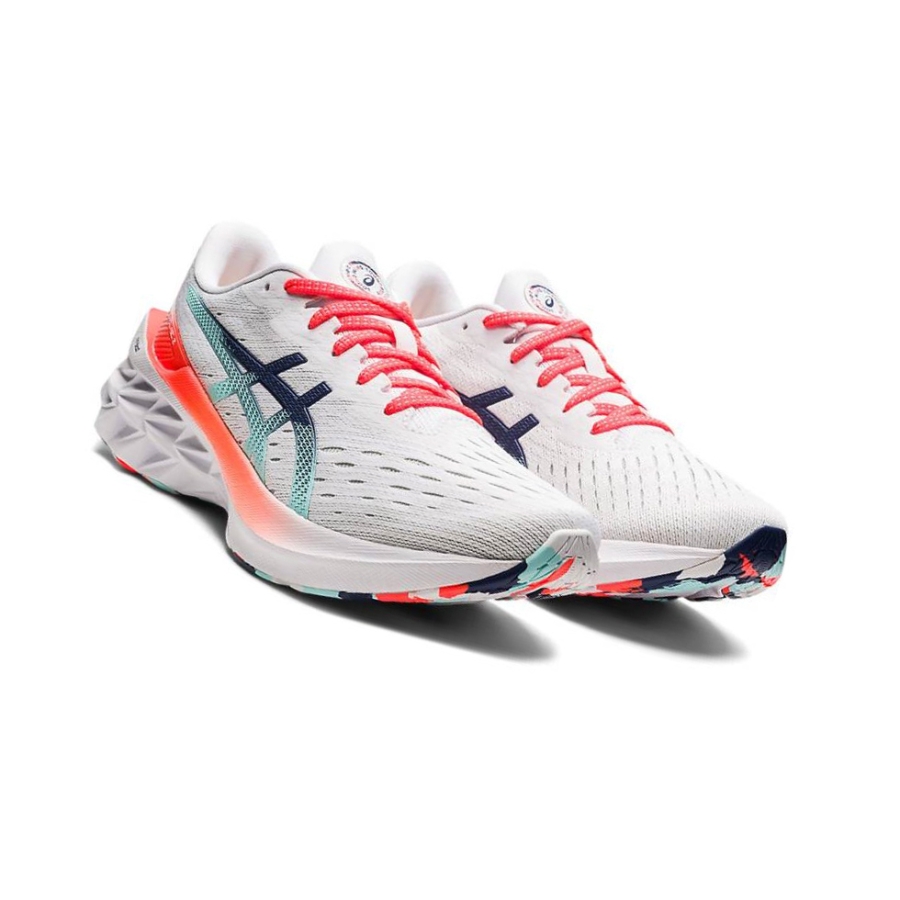 White Women's Asics NOVABLAST 2 Running Shoes | US53649AL