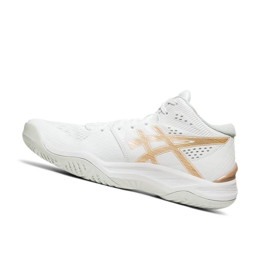 White Women's Asics SKY ELITE FF MT Volleyball Shoes | US28095BN