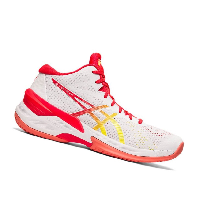 White Women\'s Asics SKY ELITE FF MT Volleyball Shoes | US58137YI