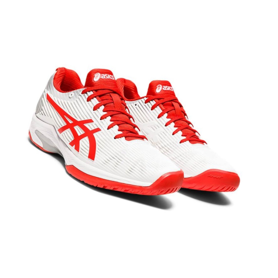 White Women's Asics SOLUTION SPEED FF Tennis Shoes | US23946PF