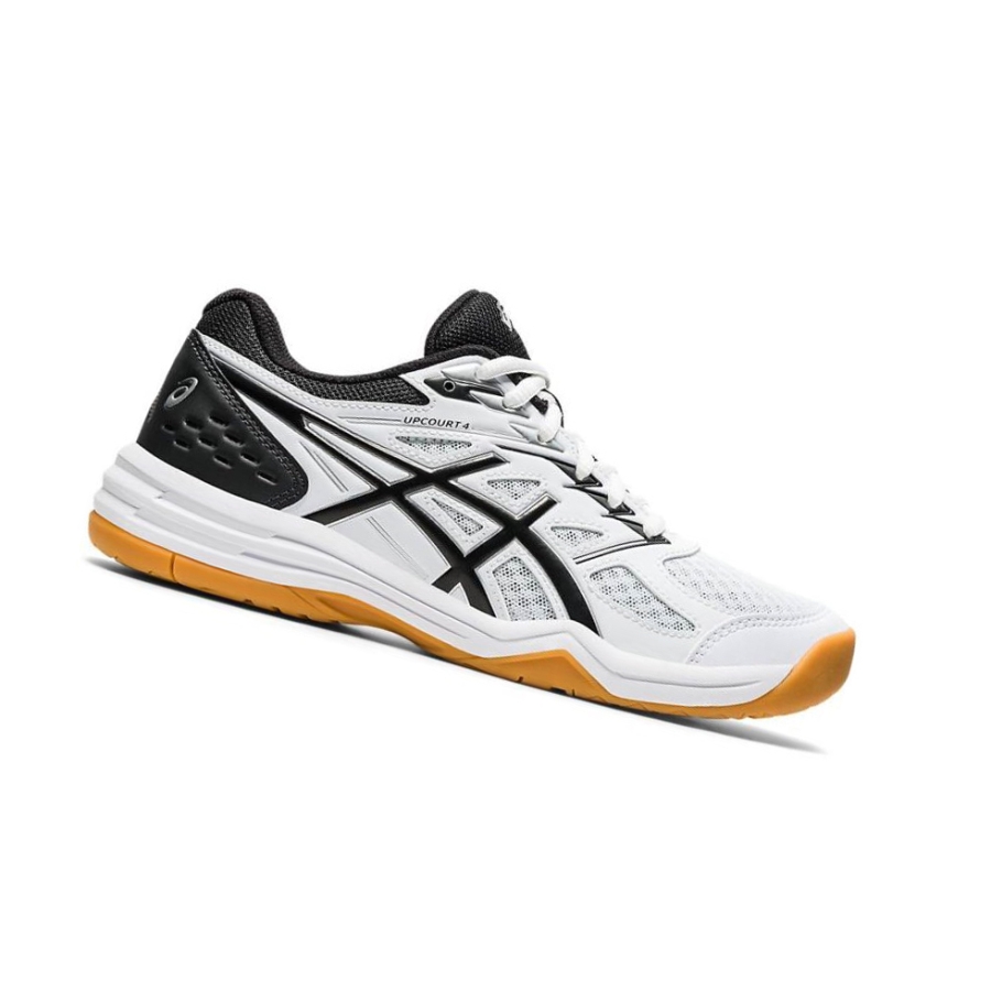 White Women\'s Asics UPCOURT 4 Volleyball Shoes | US96520ZX