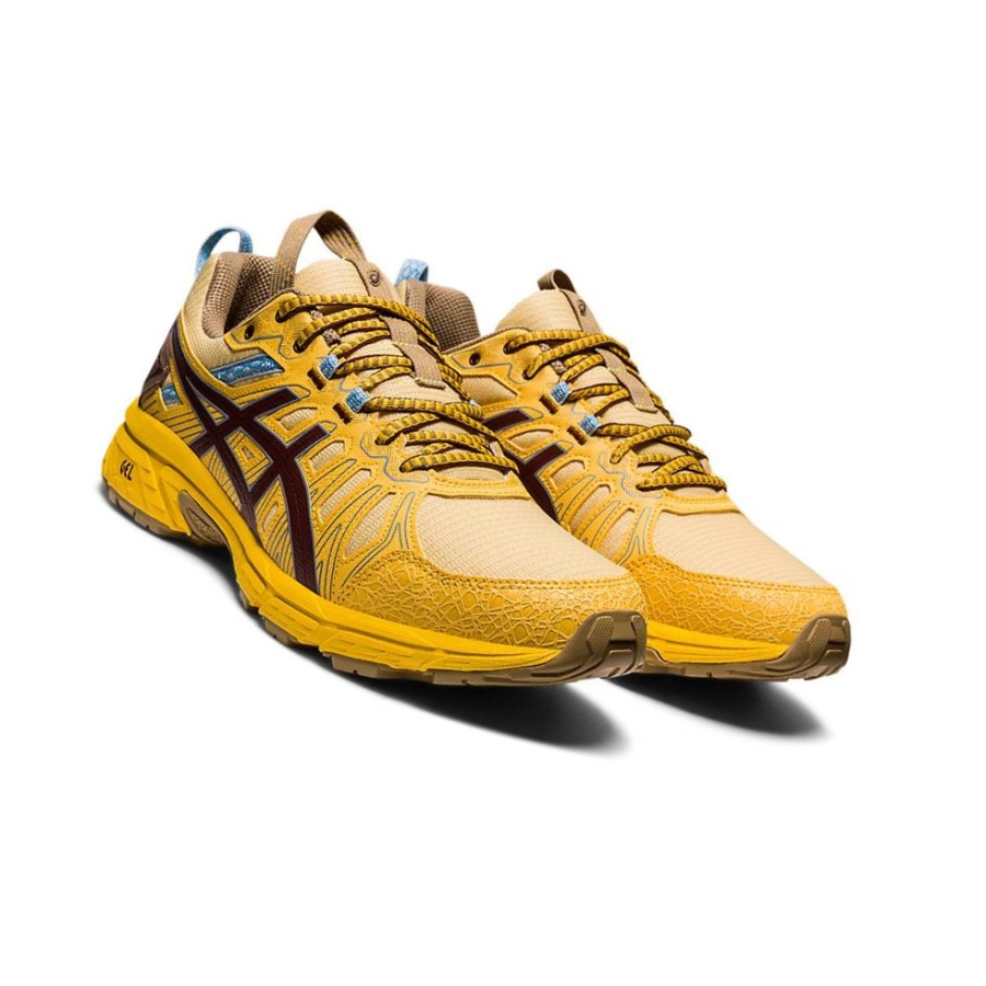 Yellow Men's Asics HN1-S GEL-VENTURE 7 Sneakers | US36587BO